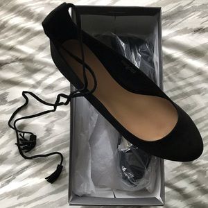 New in box: Loft lace up ballet flats